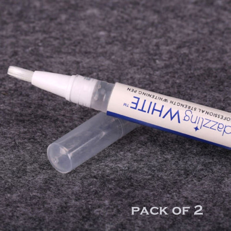 Pack Of 2 Dazzling White Hygienic Professional Strength Teeth Whitening Pens